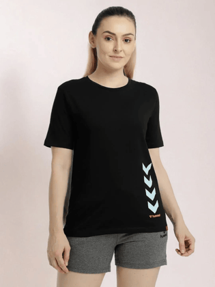 Tany Round Neck Cotton Rich Half Sleeve Solid Regular fit Cottonpoly T-shirt for Women Comfortable soft Breathable Fabric Stretchable for Everyday Use Ideal for Casualwear