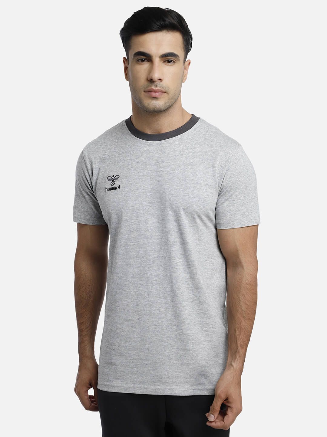 Move Men Cotton Grey T-Shirt