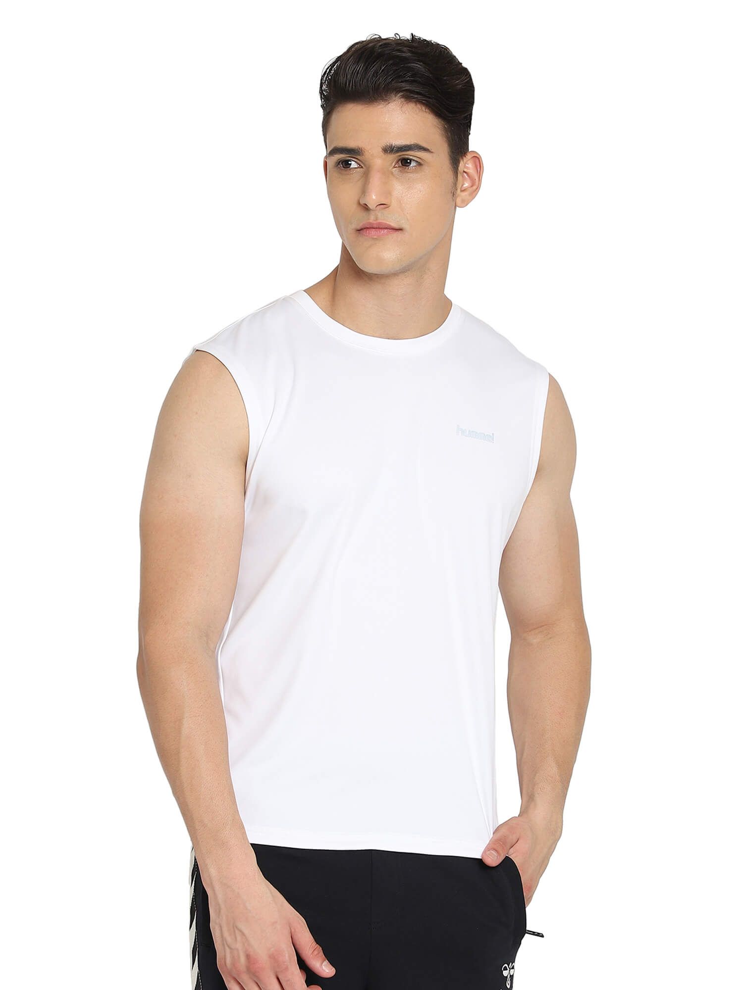 Trico Men Polyester White T-Shirt