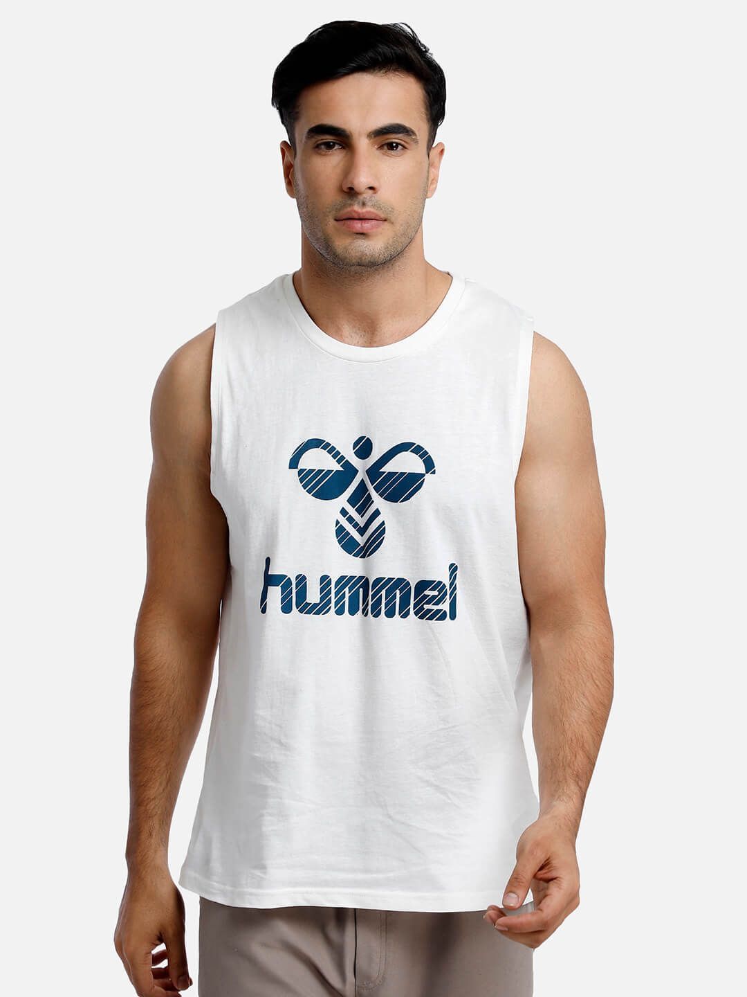 Torro Men Cotton White Tank Top