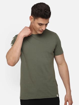 Legacy Men Cotton Green Chevron T-Shirt Legacy Men Cotton Green Chevron T-Shirt