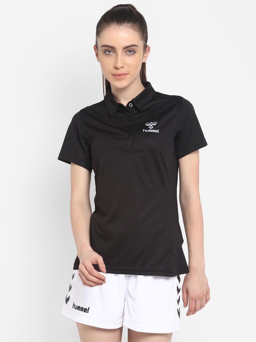 Pirril Women Polyester Black T-Shirt