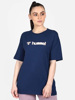Gudrun Women Cotton Blue T-Shirt