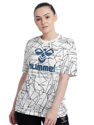 Teodora Women Cotton White T-Shirt