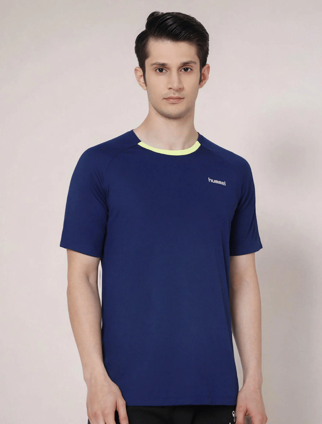 Jish Round Neck Half Sleeve Solid Regular fit Polyester T-shirt for Men Comfortable Breathable Fabric Stretchable for Everyday Use Ideal for Yoga Training Gym Running or Performance