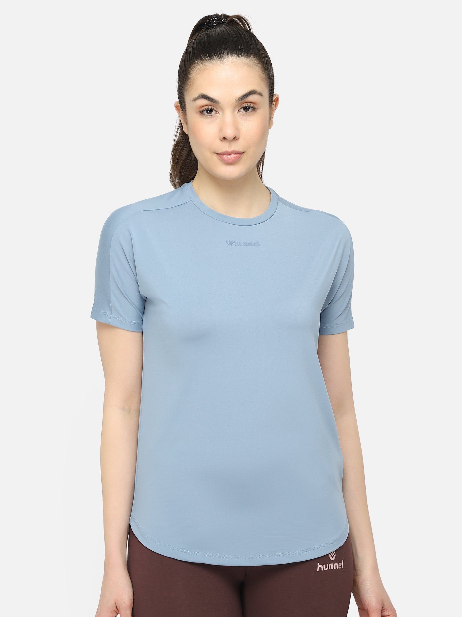 Reese Women Polyester Blue T-Shirt