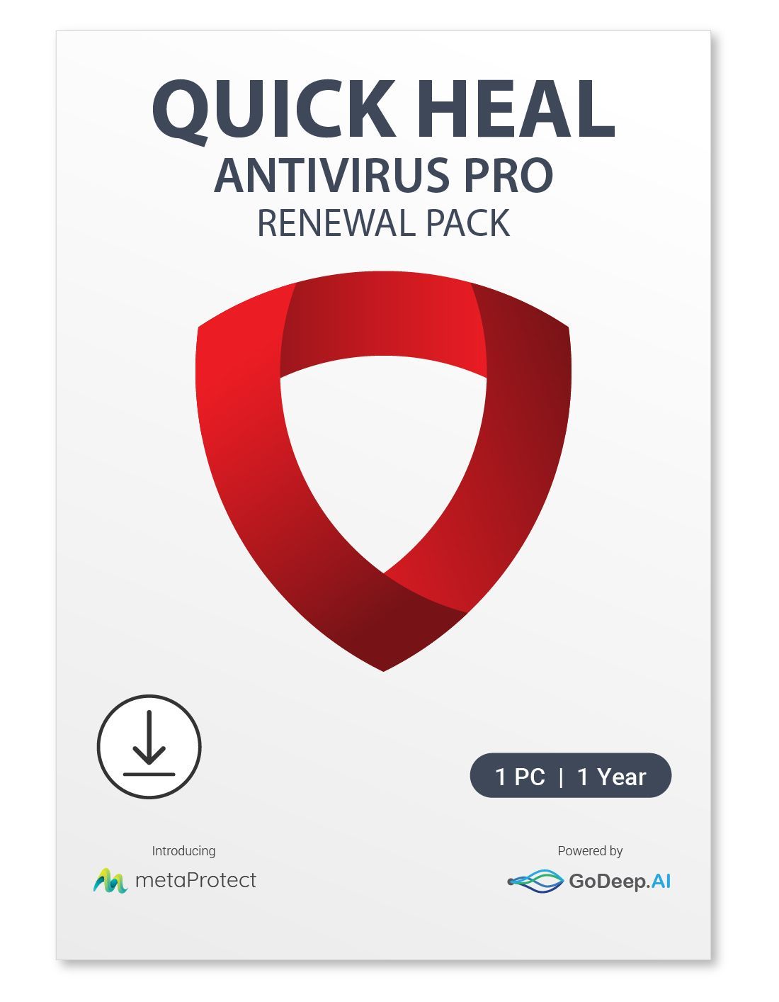 Quick Heal Antivirus Pro- Renewal Pack - 1 User, 1 Year (Email Delivery  - No CD)-Existing Quick Heal&nbsp;Single User&nbsp;AV Pro Subscription Needed
