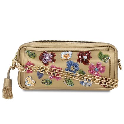 Gold Sequins Multi Fanny
