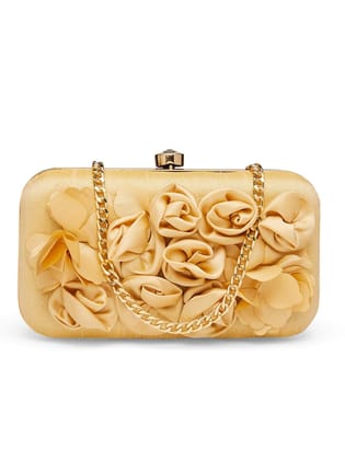 Vdesi Satin Flowers Clutch Vdesi Satin Flowers Clutch