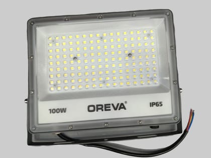 OREVA 100WATT LED FLOOD LIGHT ALUMINIUM BODY WATERPROOF 6500K (2 YRS WARRANTY) 07W LED FREE