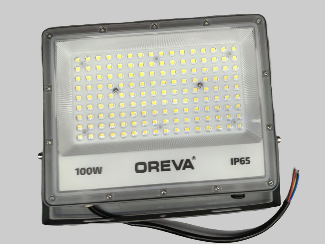 OREVA 100WATT LED FLOOD LIGHT ALUMINIUM BODY WATERPROOF 6500K (2 YRS WARRANTY) 07W LED FREE