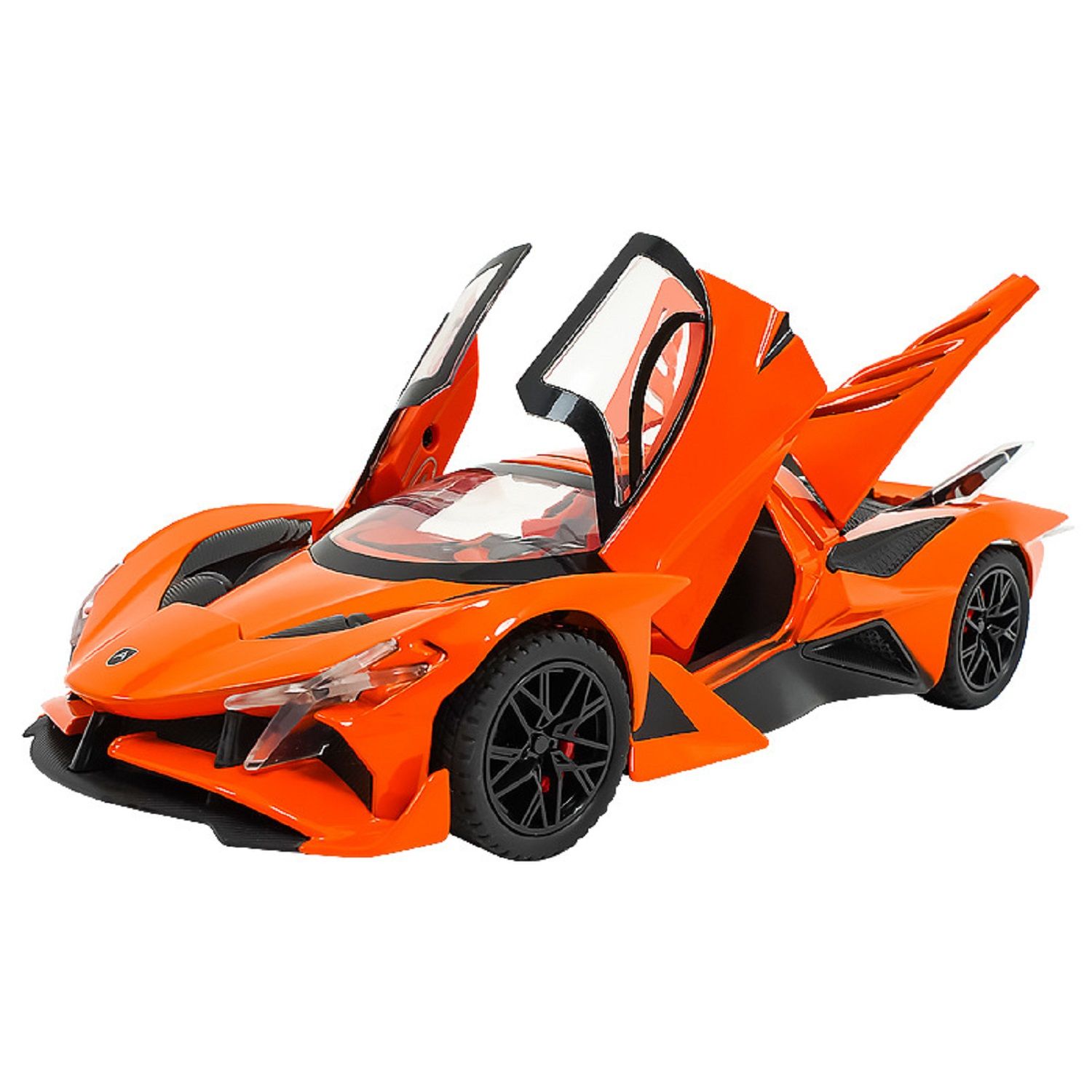 KTRS ENTERPRISE 1:24 Apllo EVO SPot Alloy Metal Pull Back Die-cast Car Model Pull Back car Super Openable Doors Sound and Light Doors & Light Music Boys Toys for Kids