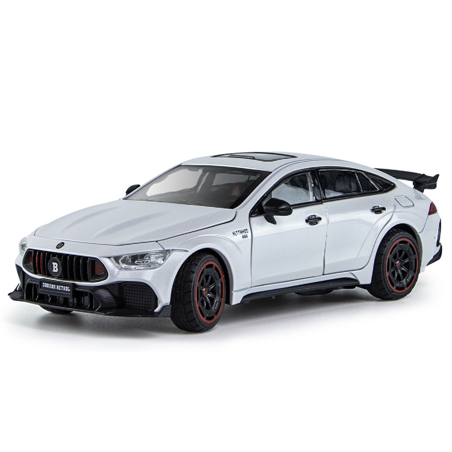 KTRS ENTERPRISE 1:24 Bbos B900 sports Alloy Metal Pull Back Die-cast Car Model Pull Back car Super Openable Doors Sound and Light Doors & Light Music Boys Toys for Kids