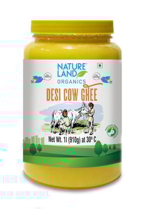 Natureland Organics Premium Desi Cow Ghee 1 Ltr