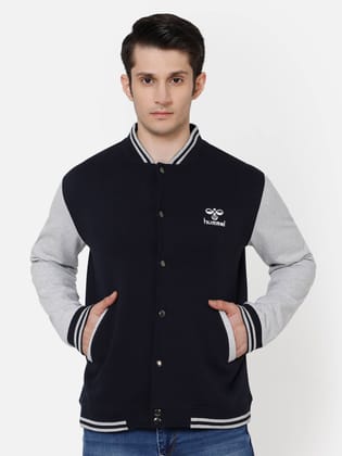 Varsity Men Navy Blue Jacket