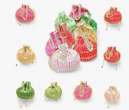 Multicolor Potli Bags (Pack of 25)