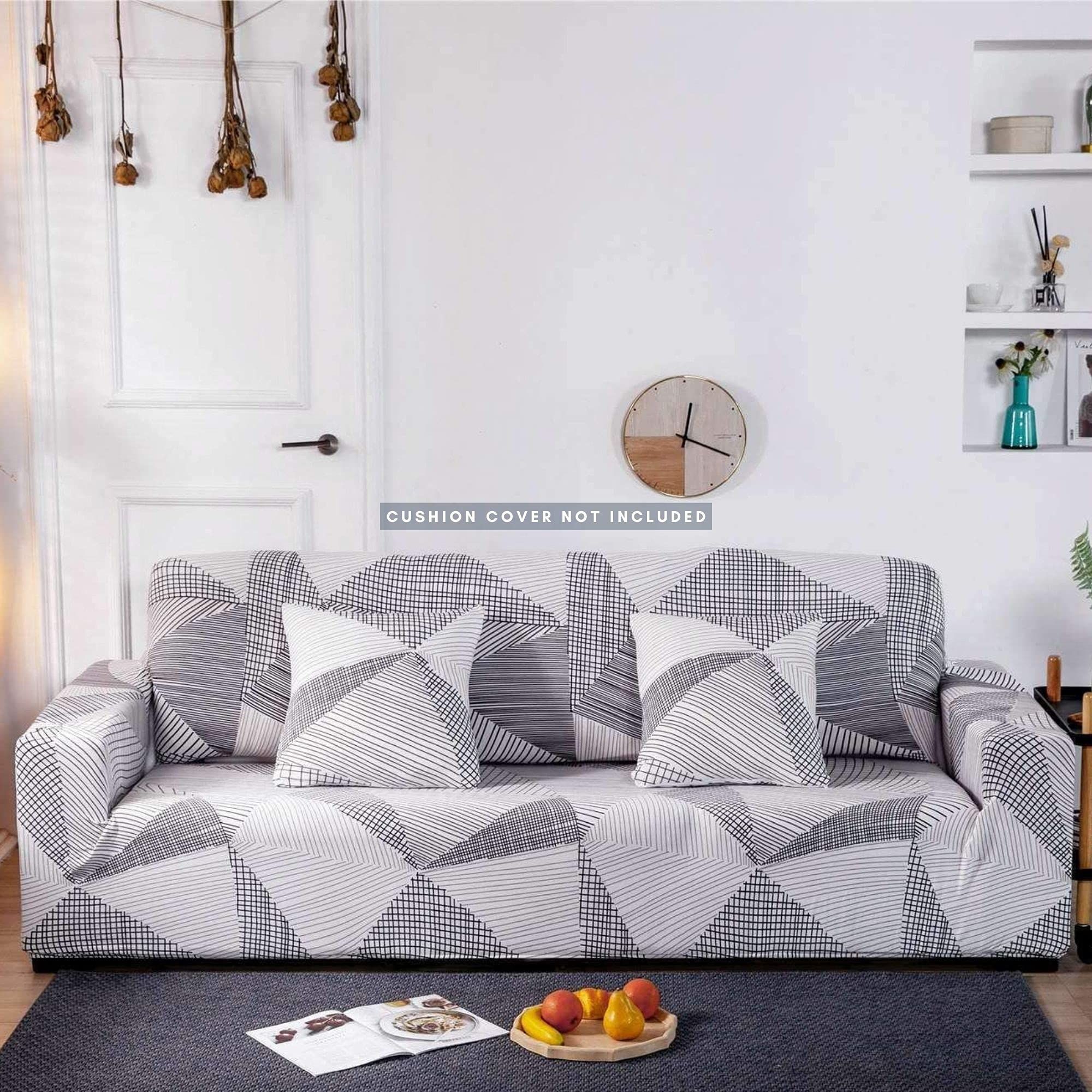 PENTHOOM Elastic Sofa Cover Fully Covered| Big Elasticity Sofa Cover with High-Density Fabric | Perfect Size Couch Cover Sofa Slip Cover-Upgraded Material