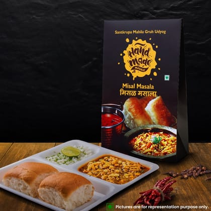 Handmade Masale Misal Masala | Authentic Indian Spice Blend | 100% Natural and Fresh | No Artificial Flavors or Preservatives | Vegan and Gluten-Free