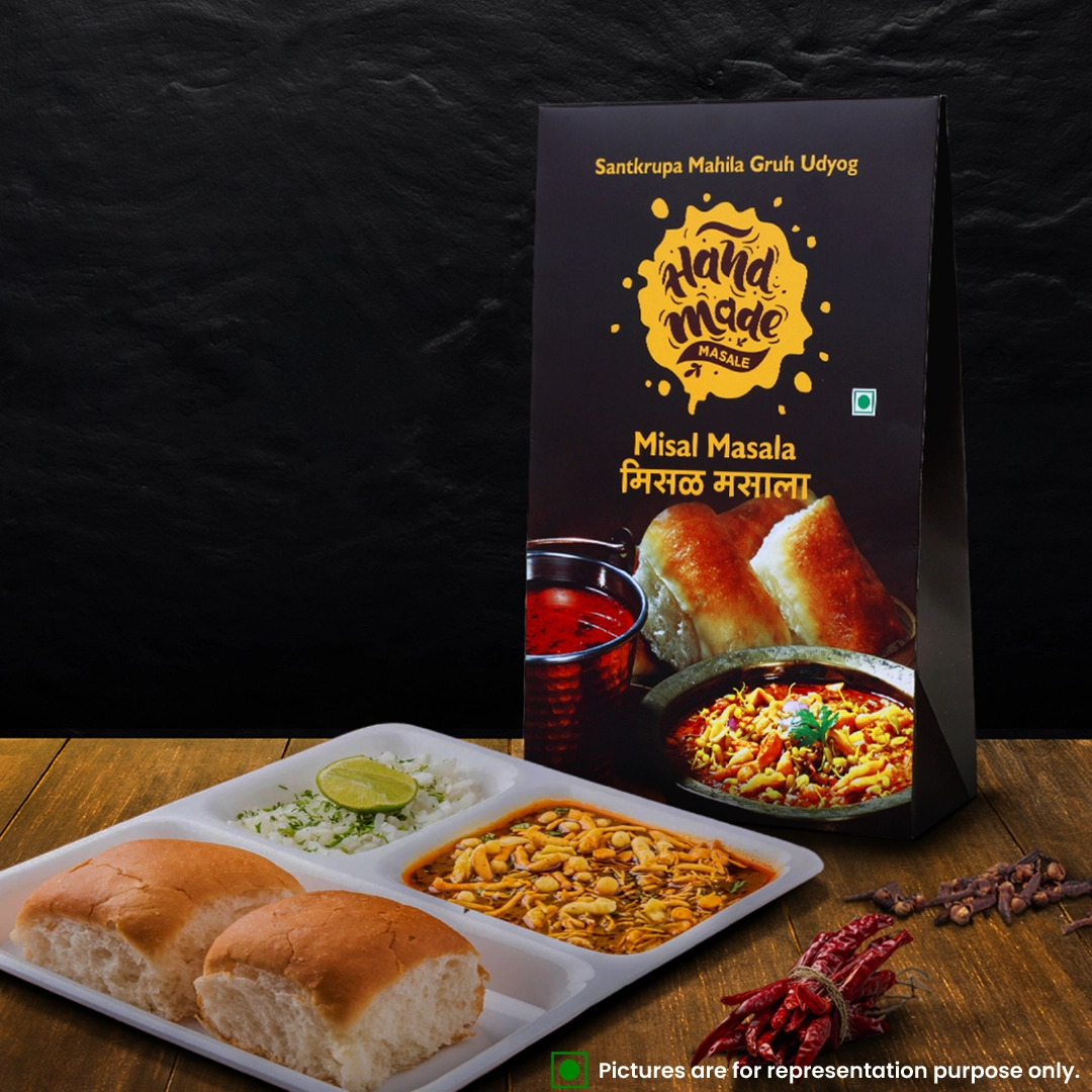 Handmade Masale Misal Masala | Authentic Indian Spice Blend | 100% Natural and Fresh | No Artificial Flavors or Preservatives | Vegan and Gluten-Free