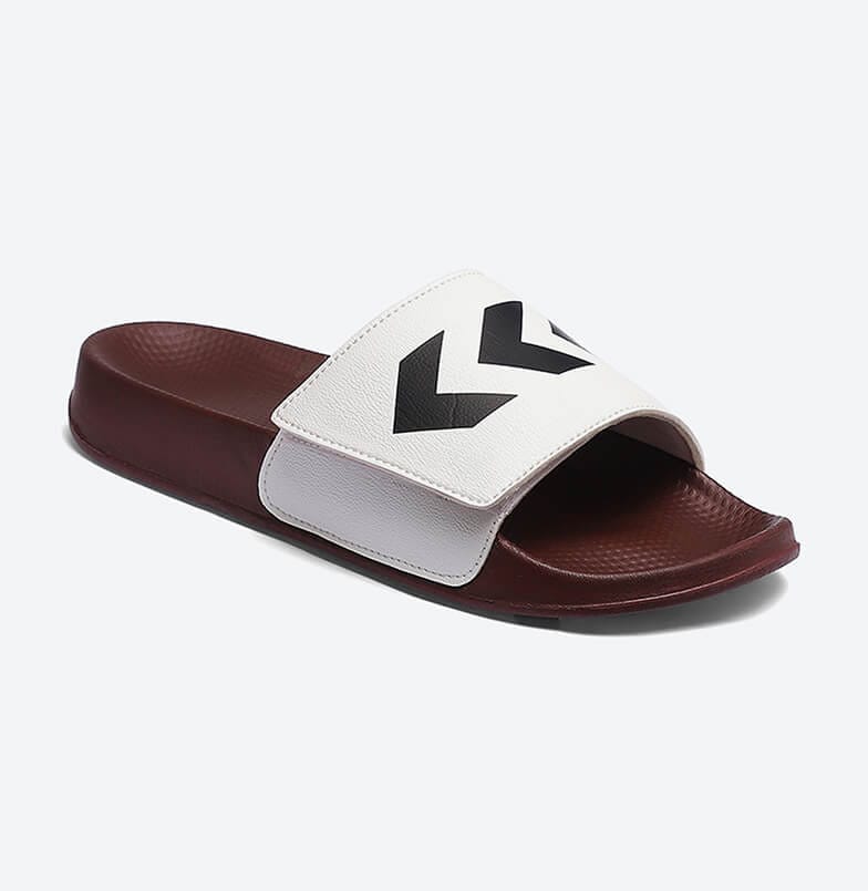 Stack Men Red Velcro Slides