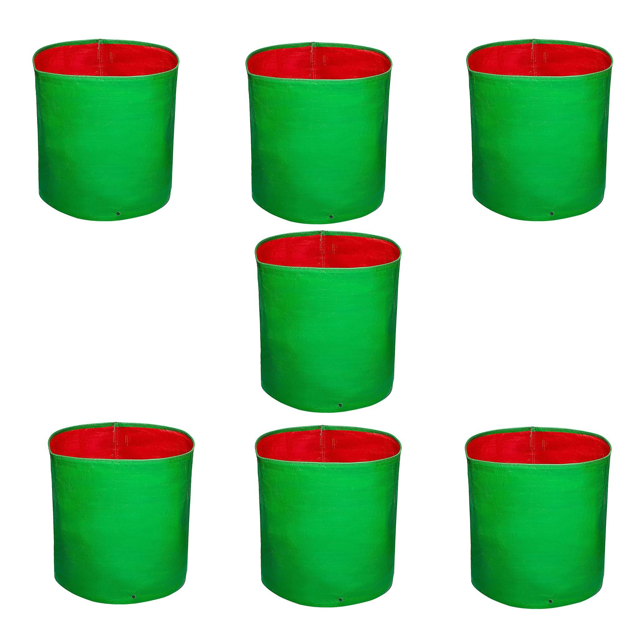 WNE Jaliwale HDPE Grow Bags for Terrace Gardening & Grow Bags for Leafy Vegetable - Grow Bags 9x9 inches Pack of 7