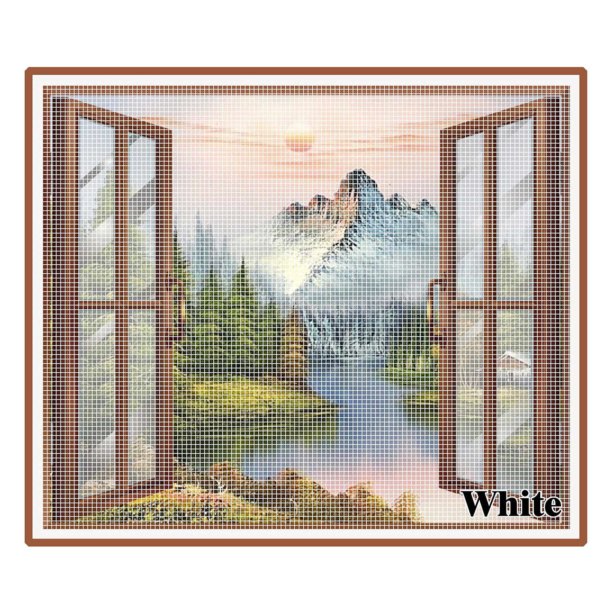 WNE Jaliwale Pre Stitched Window Mosquito net with Hook tap/Windows net for Mosquito Protection/Insect Mesh-White Color/Mosquito net for Windows 6x2 feet