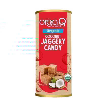 Orgaq Organicky Organic Coconut I Naariyal I sreephal Topru I Jaggery Gor Toffee Chocolate Candy| Rich in Fiber improved heart health,Boost up Immunity, Good for weight loss & digestion