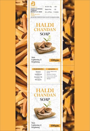  Haldi Chandan Skin Lightening and Brightening Soap
