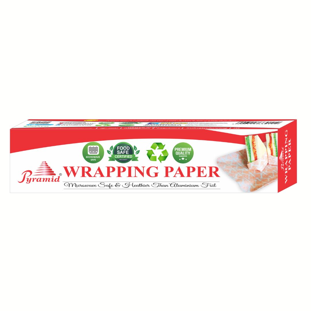 "Pyramid Food Safe Premium Quality Microwave Safe & Heathier Than Aluminum Foil Wrapping Paper"