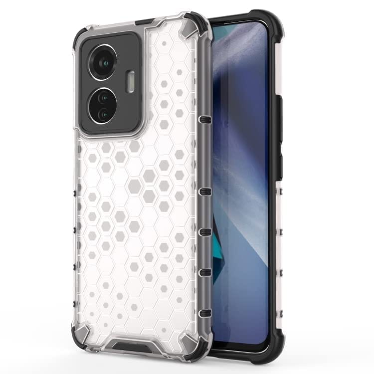 Faircost Hybrid Shockproof Back Cover for Vivo T1 44W/Z6 44W Hard Outside Soft Inside- (Polycabonate::Transparent)