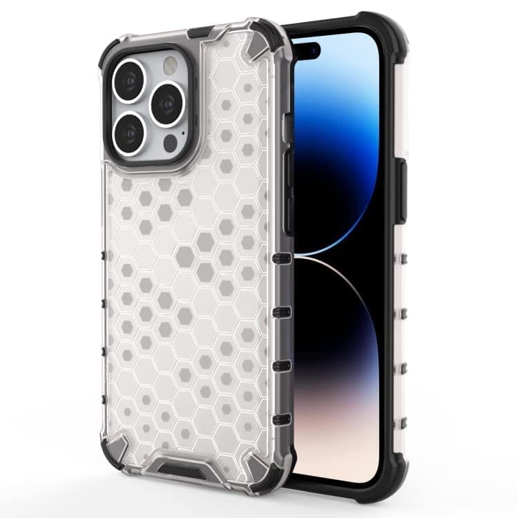 Faircost for Apple iPhone 14 Pro Hybrid Shockproof Back Cover Hard Outside Soft Inside- (Polycabonate::Transparent)