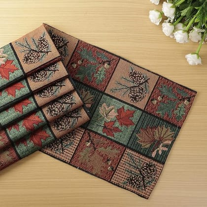 Autumn Leaves and Pinecones Table Runner Autumn Leaves and Pinecones Table Runner
