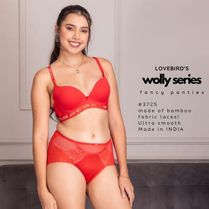 P3725 Bamboo Fabric Lacy Soft & Comfortable Panty