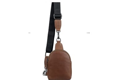 Vintage Genuine Leather Men's Crossbody Bag Small Messenger Bag Casual Sling Shoulder Chest Bag for Travel Hiking Vintage Genuine Leather Men's Crossbody Bag Small Messenger Bag Casual Sling Shoulder Chest Bag for Travel Hiking