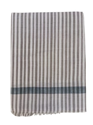 Brown and White Striped Cotton Towel Brown and White Striped Cotton Towel