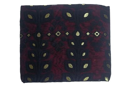 Black and maroon gota patti dupatta with floral embroidery Black and maroon gota patti dupatta with floral embroidery