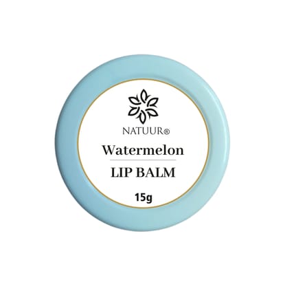 NATUUR - Watermelon Lip Balm - 15g | Moisturizing and Nourishing Lip Care | For Soft and Smooth Lips | Effective for Dry Lips | Revitalizing Properties Lighten Skin Tone I Prepared with natural plant butters - shea and cocoa NATUUR - Watermelon Lip Balm - 15g | Moisturizing and Nourishing Lip Care | For Soft and Smooth Lips | Effective for Dry Lips | Revitalizing Properties Lighten Skin Tone I Prepared with natural plant butters - shea and cocoa