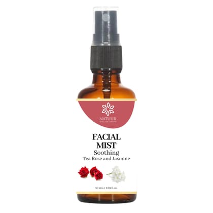 NATUUR - Facial Mist - 50ml | With Tea Rose & Jasmine | Soothing & Refreshing | Anti-Inflammatory Properties | For Healthy and Young Skin | Hydrates And Moisturation NATUUR - Facial Mist - 50ml | With Tea Rose & Jasmine | Soothing & Refreshing | Anti-Inflammatory Properties | For Healthy and Young Skin | Hydrates And Moisturation