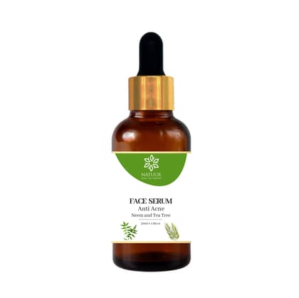 NATUUR - Anti Acne Face Serum - 50ml | Controls Oil Production | Reduces Inflammation & Prevents Breakouts | For Clear & Healthy-Looking Skin NATUUR - Anti Acne Face Serum - 50ml | Controls Oil Production | Reduces Inflammation & Prevents Breakouts | For Clear & Healthy-Looking Skin