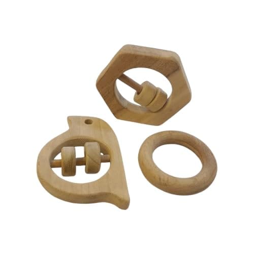 Neemtoys Soothing Sound Making Rattles & Teethers