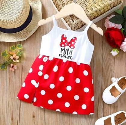 Red and White Polka Dot Minnie Mouse Dress for Girls Red and White Polka Dot Minnie Mouse Dress for Girls
