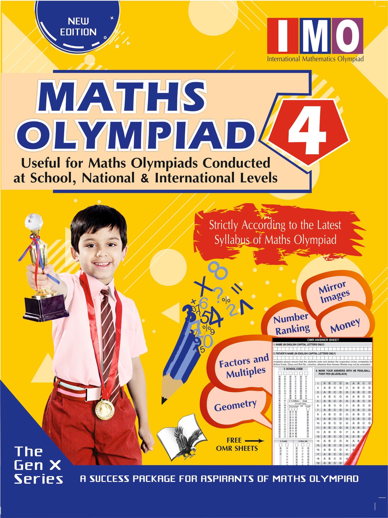 International Maths Olympiad - Class 4 (With OMR Sheets)