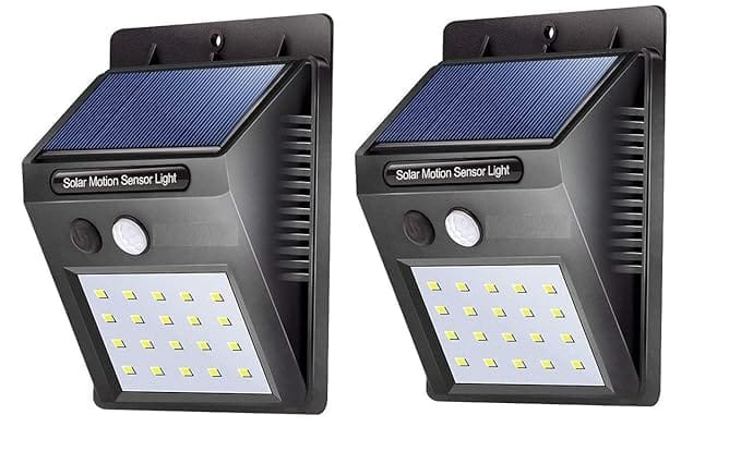 DAYBETTER 20 Led Solar Motion Sensor Light, Plastic Outdoor Weatherproof for Driveway Garden Path Yard Outdoor, Home Decoration White (Pack of 2) DA-B39