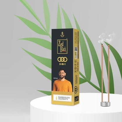 Zed Black Bamboo Less Agarbatti 3 in 1 PACK OF 2 (100Gm*2) - Natural, and Long-Lasting Incense Sticks for Home Fragrance and Religious Purposes Zed Black Bamboo Less Agarbatti 3 in 1 PACK OF 2 (100Gm*2) - Natural, and Long-Lasting Incense Sticks for Home Fragrance and Religious Purposes