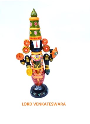 Wooden Lord Venkateswara Swamy Statue | 12 Inches | Home Decor | Gift Wooden Lord Venkateswara Swamy Statue | 12 Inches | Home Decor | Gift