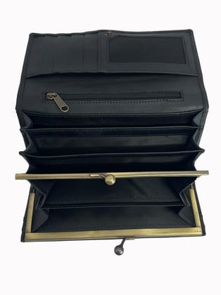 Women's Black Hand Clutch