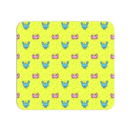 Psychedelic Bunny Mouse Pad
