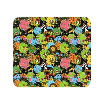 Retro Jungle Party Mouse Pad