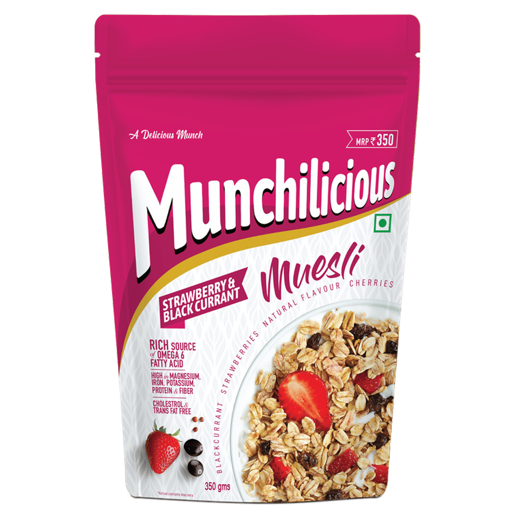 Munchilicious  Strawberry & Blackcurrant Muesli