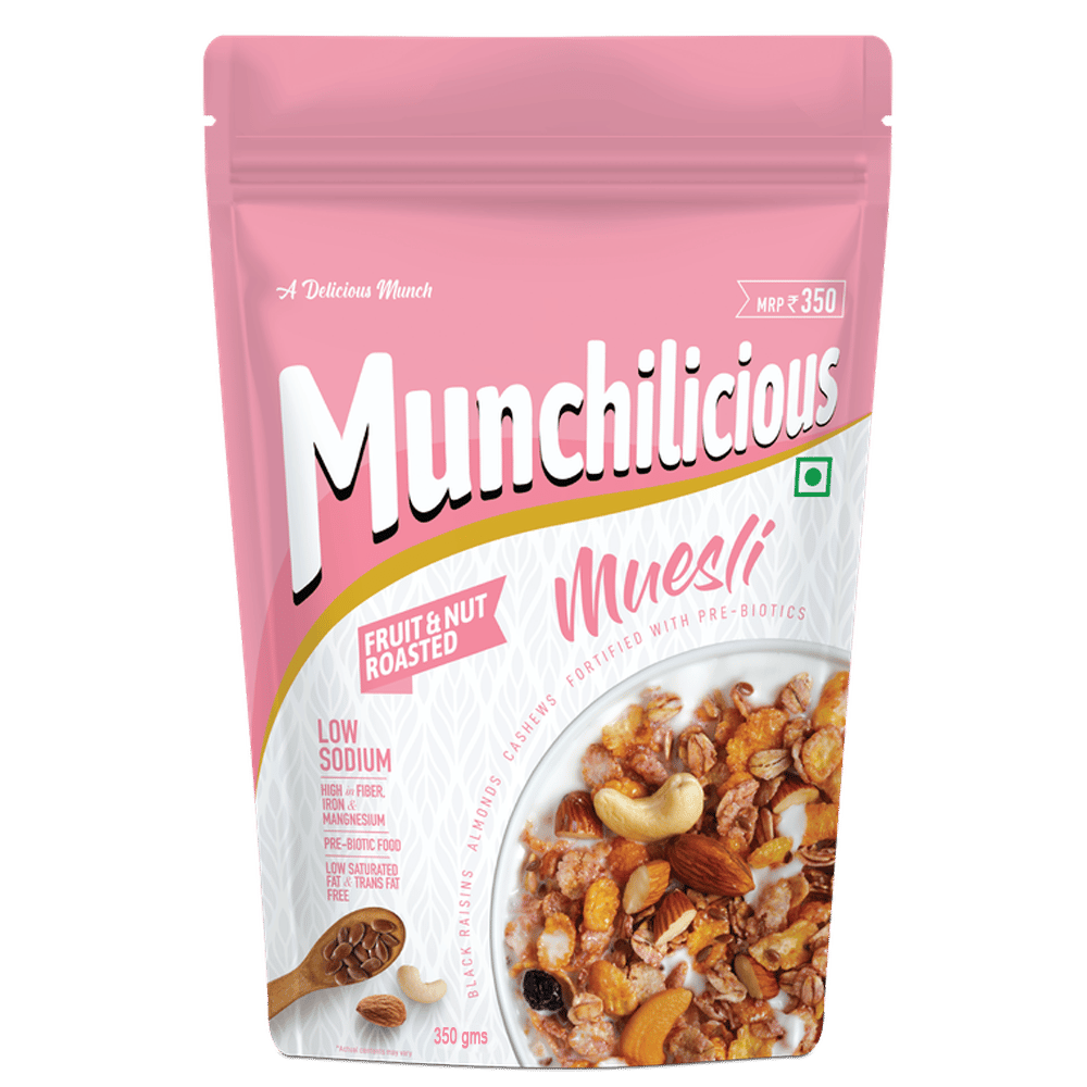 Munchilicious Muesli Fruit & Nut Roasted - 350gm